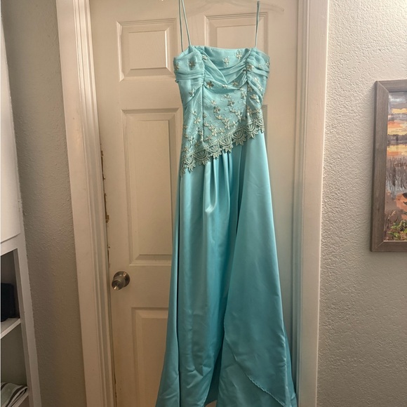 Masquerade Dresses & Skirts - Masquerade Light Blue Satin Dress